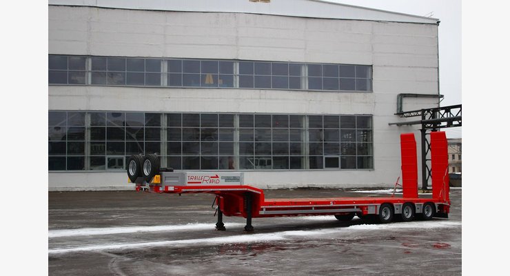 Полуприцеп-тяжеловоз Тверьстроймаш Rapid RL30 — боковой вид платформы