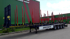 Полуприцеп-сортиментовоз STEELBEAR PF-41L — передняя часть и коники